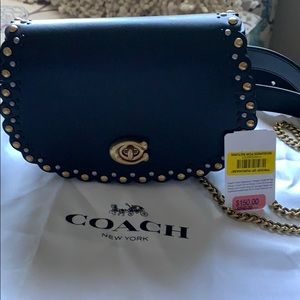 Coach saddle belt / chain strap purse